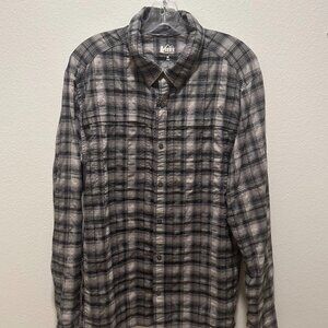 REI Co-op Men's Plaid Long Sleeve Outdoor Shirt
